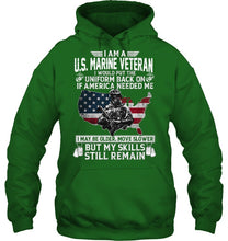 Load image into Gallery viewer, I Am A US Marine Veteran If America Needed Me Gift Hoodie
