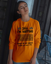 Load image into Gallery viewer, Cute Coffee Cup Shh I’m Napping Please Do Not Disturb Gift For Nurse Unisex Long Sleeve
