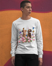 Load image into Gallery viewer, Gift For Dog LoversChesapeake Bay Retriever With Peonies Unisex Long Sleeve
