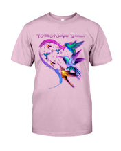 Load image into Gallery viewer, Hummingbirds Heart Shaped I Am A Simple Woman Gift For Mom Guys Tee
