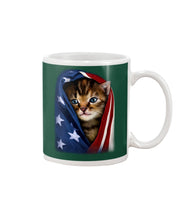 Load image into Gallery viewer, Lovely Tote Bag Cat In American Flag Gift For Cat Lovers Mug
