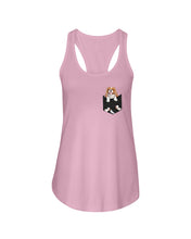 Load image into Gallery viewer, Cavalier King Charles Spaniel In Pocket - Dogs Lovers Gift Ladies Flowy Tank
