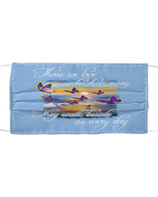 Load image into Gallery viewer, Butterfly Sunset On Beach Those We Love Don't Go Away Gift For Lover Cloth Face Mask
