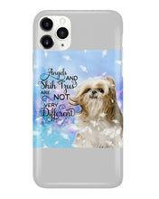 Load image into Gallery viewer, Angels And Shih Tzu Are Not Different Gift For Dog Lovers Phone case
