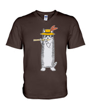 Load image into Gallery viewer, Cat Plays Flute Special Custom Design For Music Lovers Guys V-Neck
