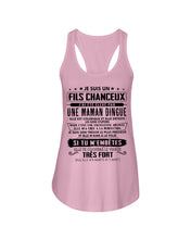 Load image into Gallery viewer, Je Suis Un Fils Chanceux Birthday Gift For Men Ladies Flowy Tank
