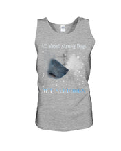 Load image into Gallery viewer, Jet Sleddogs All About Strong Dogs Pink Background Gift For Dog Lovers Unisex Tank Top
