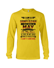 Load image into Gallery viewer, I'm A Grumpy Old Man I Was Born In May With My Heart Unisex Long Sleeve
