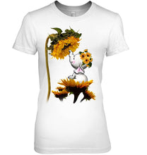 Load image into Gallery viewer, Elephant Sunflower Special Custom Design For Cute Girls Ladies Tee
