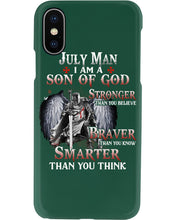Load image into Gallery viewer, July Man Son Of God Birthday Meaningful Gift For Men Phone case
