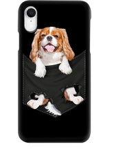 Load image into Gallery viewer, Cavalier King Charles Spaniel In Pocket - Dogs Lovers Gift Phone case
