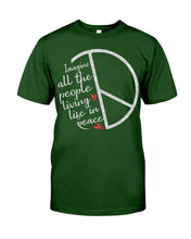 Load image into Gallery viewer, Image All The People Living Life In Peace Custom Design For Friends Guys Tee
