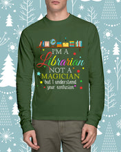 Load image into Gallery viewer, I Am A Librarian Not A Magician Custom Design Gifts Unisex Long Sleeve
