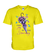 Load image into Gallery viewer, Butterflies Find Joy In The Journey Gift For Daughter Guys V-Neck
