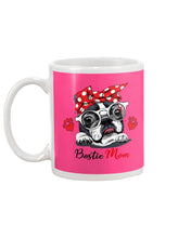Load image into Gallery viewer, Boston Terrier With White Glasses Love Mom Gift For Dog Lovers Mug
