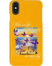 Load image into Gallery viewer, Butterfly Sunset On Beach Those We Love Don't Go Away Gift For Lover Phone case
