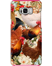 Load image into Gallery viewer, Lovely Phone Case With Flowers Gift For Chicken Lovers Phone case
