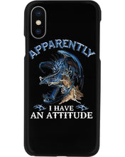 Load image into Gallery viewer, Apparently I Have An Attitude Blue Dragon Phone case
