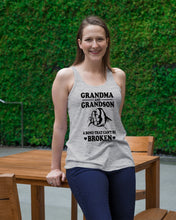Load image into Gallery viewer, Grandma And Grandson A Bond That Can't Be Broken Custom Design Ladies Flowy Tank
