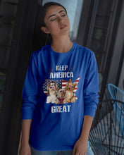 Load image into Gallery viewer, Keep America Great Yorkshire Terrier Gift For Dog Lovers Unisex Long Sleeve
