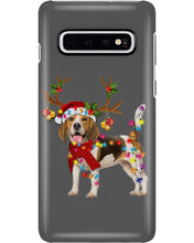 Load image into Gallery viewer, Beagle Gorgeous Reindeer Xmas Lights Gift For Dog Lovers Phone case
