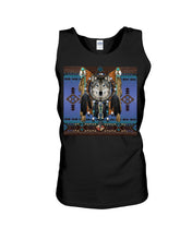 Load image into Gallery viewer, Lovely Phone Case With Native American Style Wolf Gift For Wolf Lovers Unisex Tank Top
