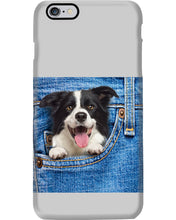 Load image into Gallery viewer, Border Collie In Denim Pocket Gift For Dog Lovers Phone case

