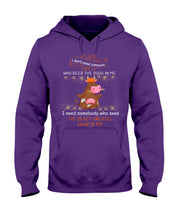 Load image into Gallery viewer, Cow I Need Somebody Who Sees The Crazy And Still Wants Me Hoodie
