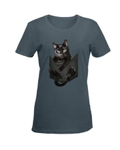 Load image into Gallery viewer, Cat In Your Front Pocket Perfect Gift For Friends Who Loves Cat Ladies Tee
