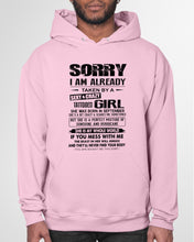 Load image into Gallery viewer, I'm Already Taken By    September Sexy And Crazy Girl For Birthday Gift Hoodie
