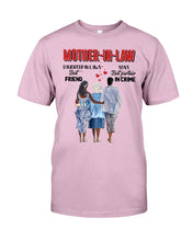 Load image into Gallery viewer, Daughter In Law's Best Friend Son's Best Partner In Crime Gift For Mom In Law Guys Tee
