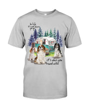 Load image into Gallery viewer, Cavalier King It's Who You Travel With Gift For Dog Lovers Guys Tee
