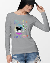 Load image into Gallery viewer, Lovely Phone Case Rainbow Design Stay Out Of My Bubble Gift For Friends Unisex Long Sleeve
