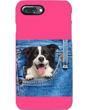 Load image into Gallery viewer, Border Collie In Denim Pocket Gift For Dog Lovers Phone case
