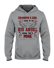 Load image into Gallery viewer, Grandpa's Girl I Used To Be His Angel Gift For Men Hoodie
