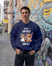 Load image into Gallery viewer, Keep America Great Yorkshire Terrier Gift For Dog Lovers Sweatshirt
