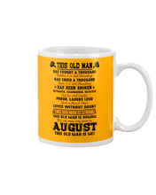 Load image into Gallery viewer, August Old Man Has Fought A Thousand Battles For Birthday Gift Mug
