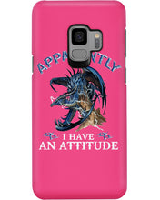 Load image into Gallery viewer, Apparently I Have An Attitude Blue Dragon Phone case
