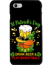 Load image into Gallery viewer, Basketball Drink Beer St Patrick's Day Gift For Basketball Lovers Phone case

