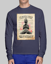 Load image into Gallery viewer, I'm Mostly Peace Love And Light Yoga Gift For Yoga Lovers Unisex Long Sleeve
