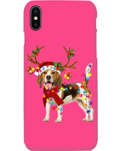 Load image into Gallery viewer, Beagle Gorgeous Reindeer Xmas Lights Gift For Dog Lovers Phone case
