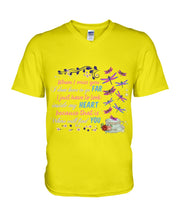 Load image into Gallery viewer, Butterflies When I Miss You I Just Have To Look Inside My Heart Gift For Lover Guys V-Neck
