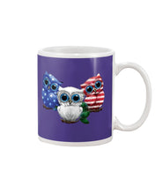 Load image into Gallery viewer, Lovely Phone Case Three Owl With US Flag Gift For Owl Lovers Mug
