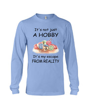 Load image into Gallery viewer, It's Not Just A Hobby It's My Escape From Reality Gift For Embroider Lovers Unisex Long Sleeve
