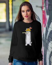 Load image into Gallery viewer, Cat Plays Flute Special Custom Design For Music Lovers Sweatshirt

