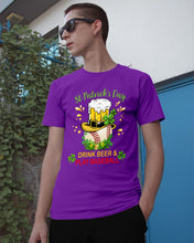 Load image into Gallery viewer, Baseball Drink Beer Day St Patrick's Day Gift For Baseball Lovers Guys Tee
