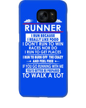 Load image into Gallery viewer, I Am A Runner I Run Because I Really Like Food Custom Design Phone case
