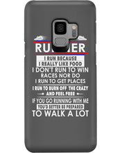 Load image into Gallery viewer, I Am A Runner I Run Because I Really Like Food Custom Design Phone case
