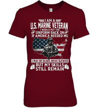 Load image into Gallery viewer, I Am A US Marine Veteran If America Needed Me Gift Ladies Tee
