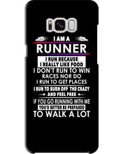 Load image into Gallery viewer, I Am A Runner I Run Because I Really Like Food Custom Design Phone case

